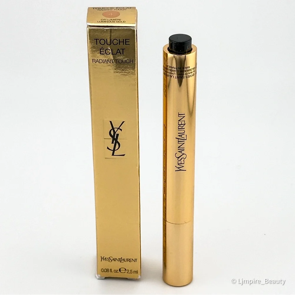🆕 YVES SAINT LAURENT Touche Éclat Radiant Touch in 4 Luminous Gold NIB